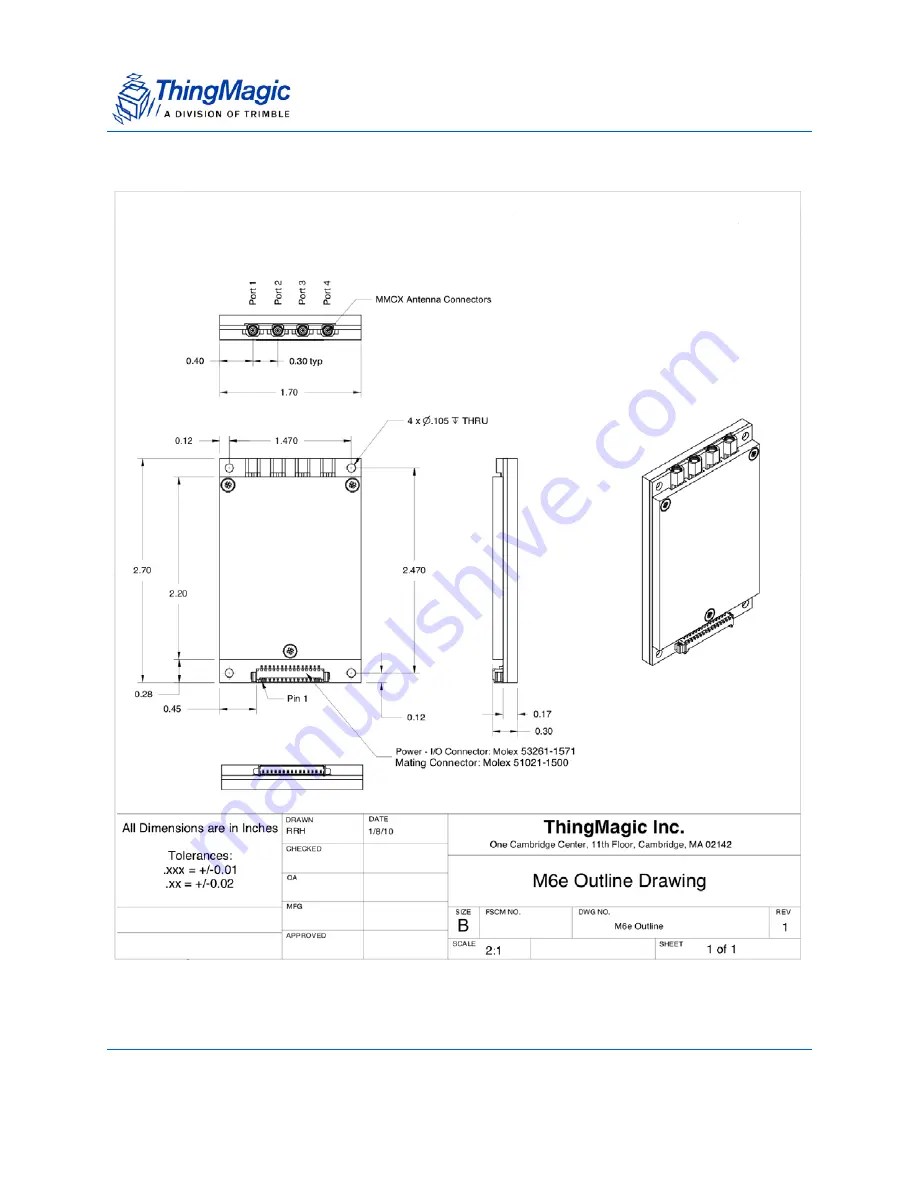 ThingMagic Mercury6e M6e-30dBm Скачать руководство пользователя страница 26