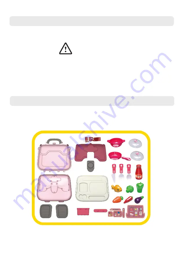 THINK GIZMOS Pretend Play Carry Case Chefs Station User Manual Download Page 3