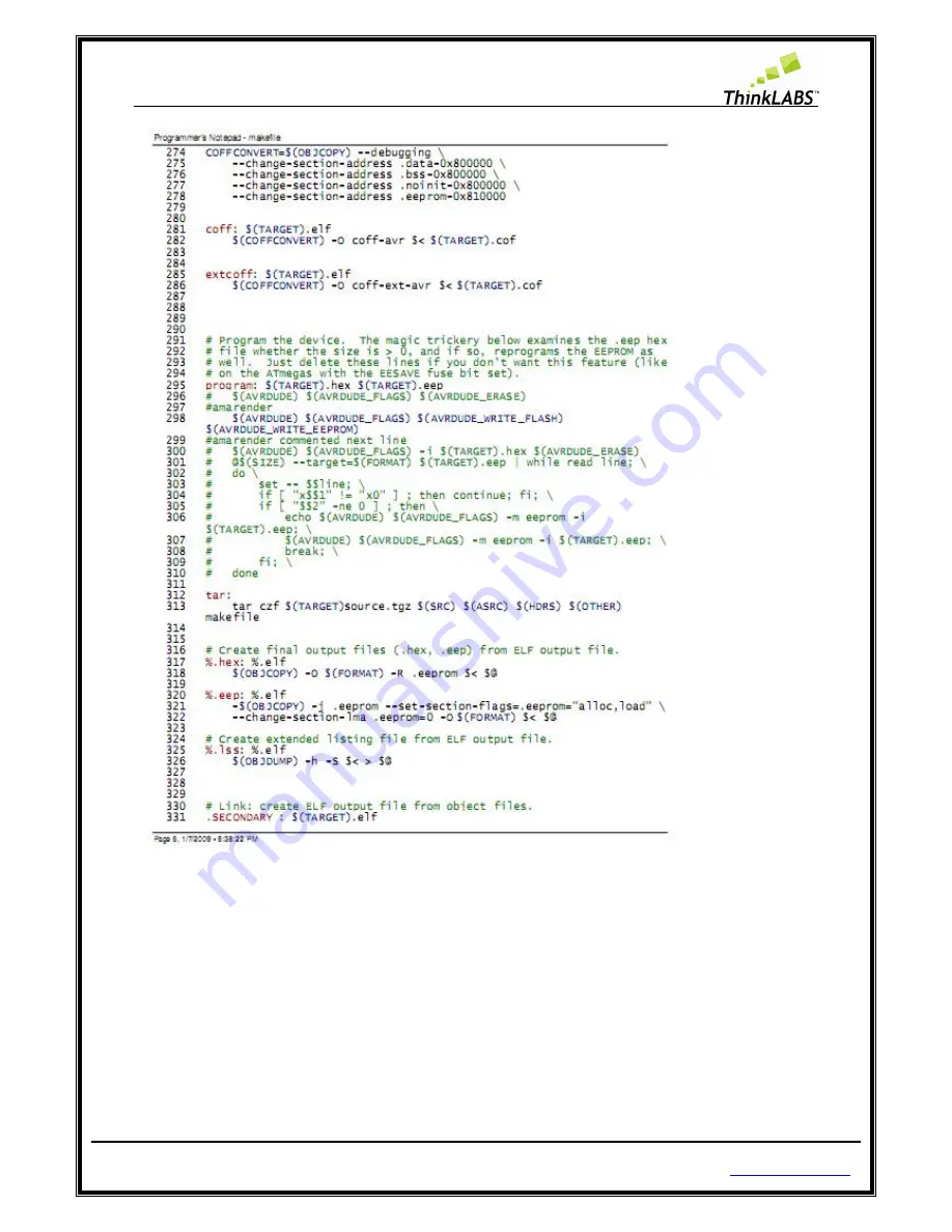 Thinklabs UNIBOARD V1.1 User Manual Download Page 95