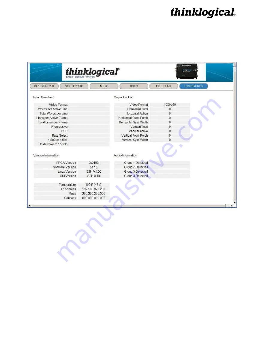 Thinklogical SDI to HDMI Converter/Extender Скачать руководство пользователя страница 32