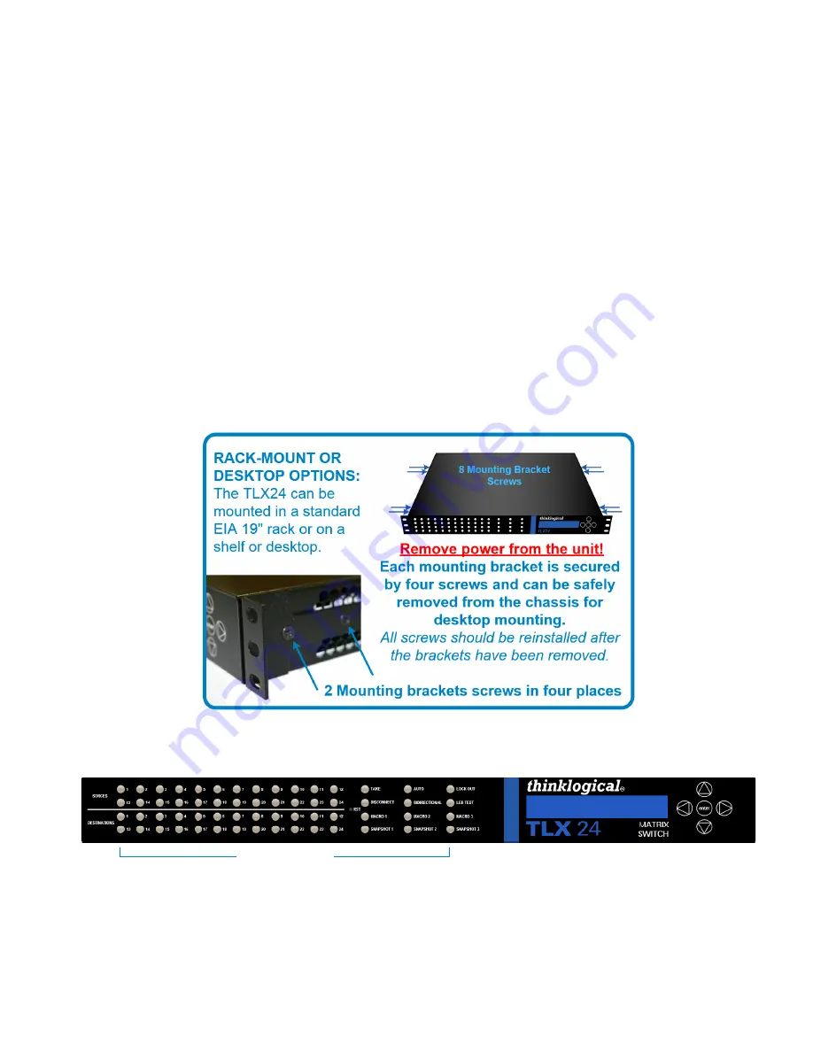 Thinklogical TXL24 Product Manual Download Page 13