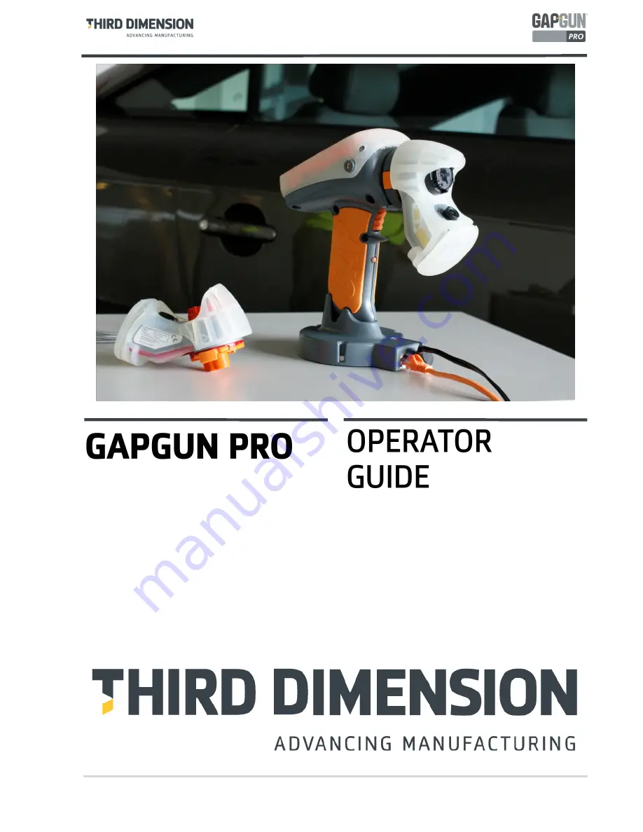 Third Dimension GapGun Pro Operator'S Manual Download Page 1