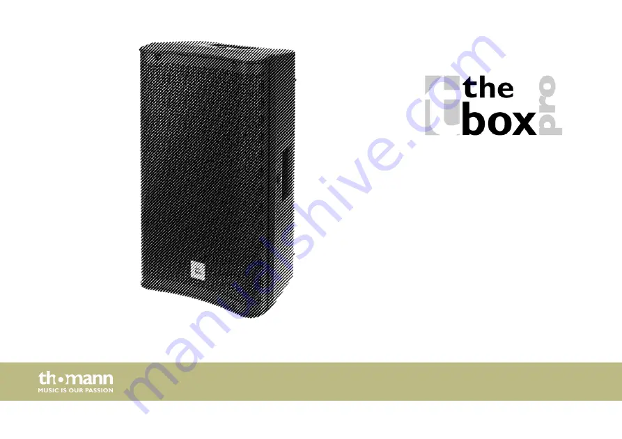 thomann the box pro DSP 108 User Manual Download Page 1