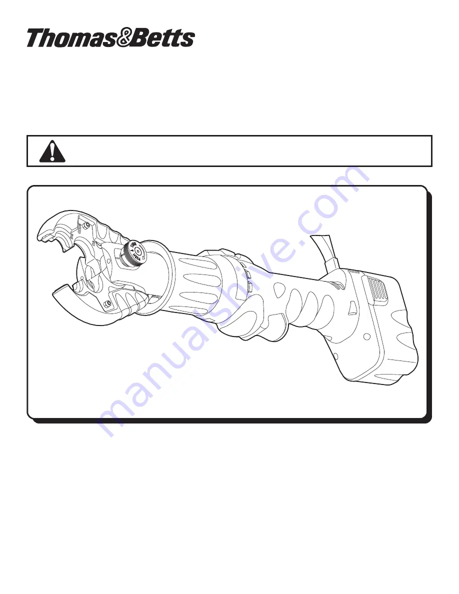 Thomas & Betts BP4UCR Operating Instructions Manual Download Page 1