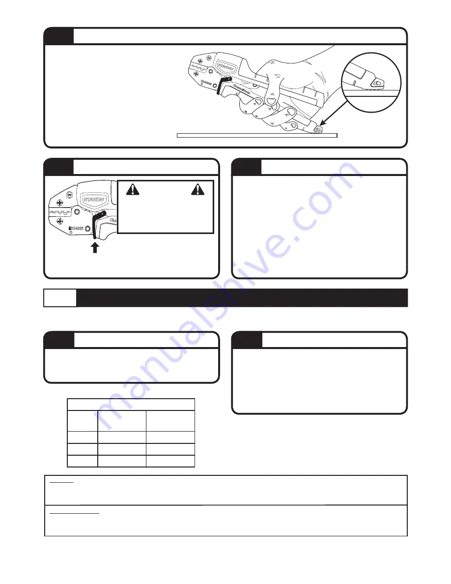 Thomas & Betts STAKON COMFORT CRIMP ERG4002 Instructions For Use Download Page 2