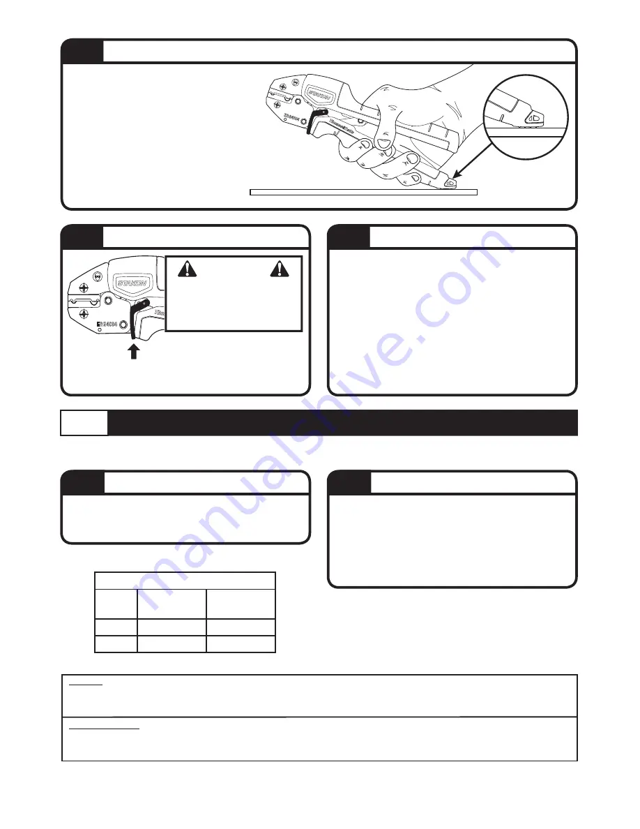 Thomas & Betts STAKON COMFORT CRIMP ERG4004 Instructions For Use Download Page 2