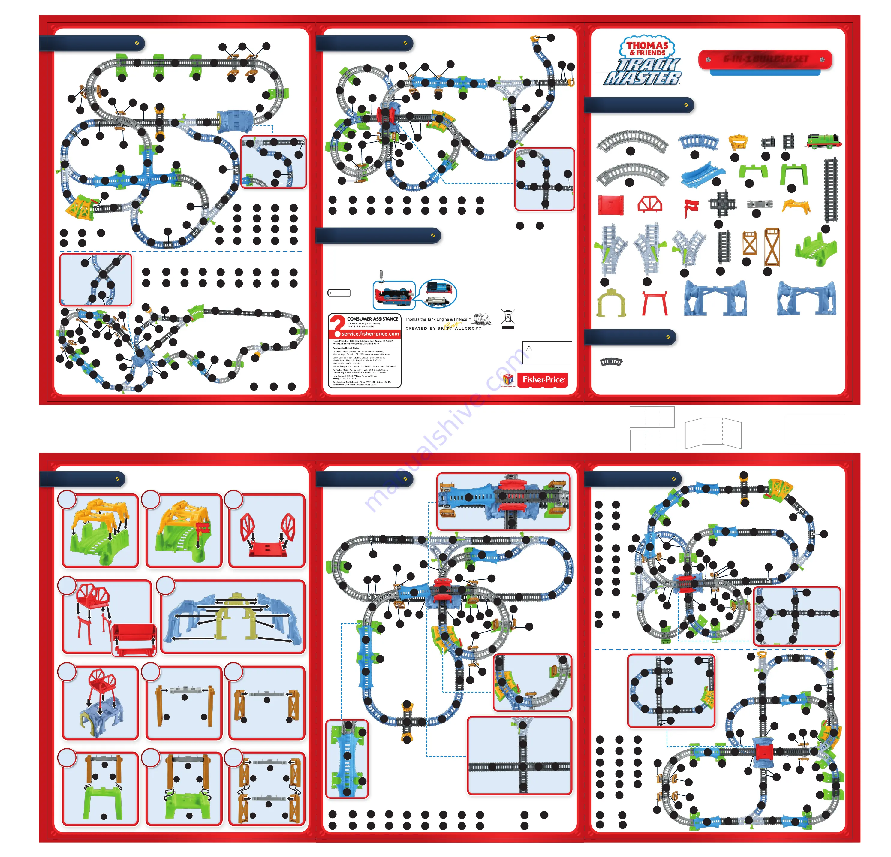 Thomas & Friends 6-IN-1 BUILDER SET Instructions Manual Download Page 3