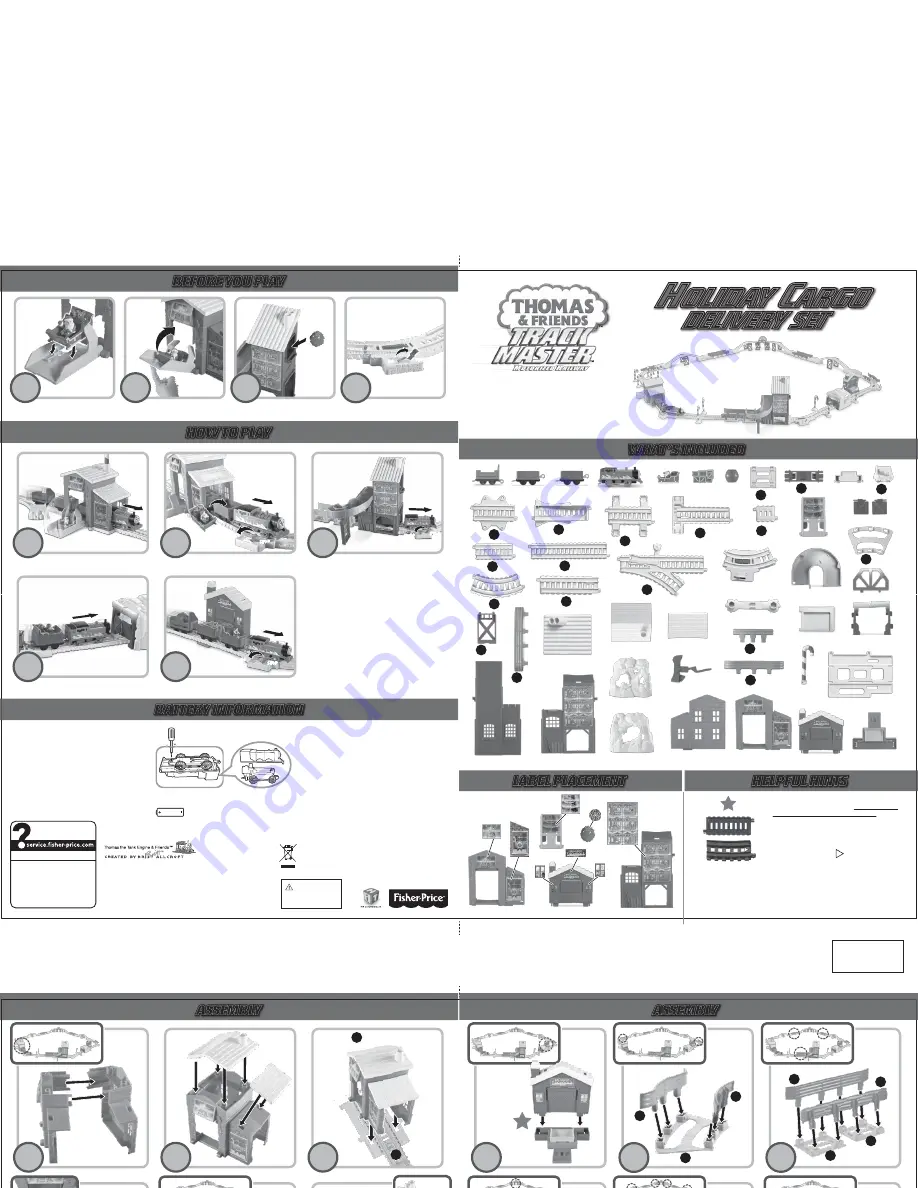 Thomas & Friends CHY06 Instructions Download Page 1