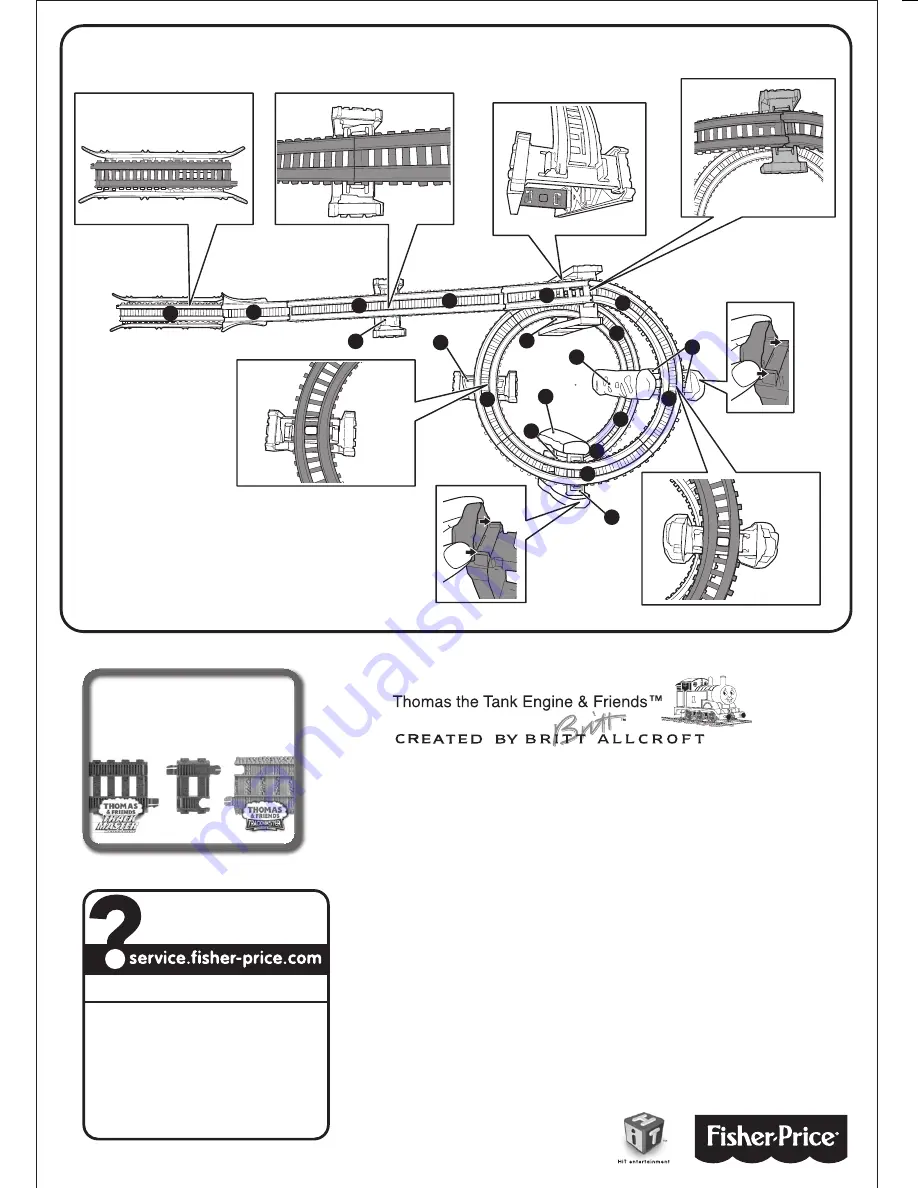 Thomas & Friends TrackMaster Sodor Spiral Expansion Pack Instructions Download Page 2