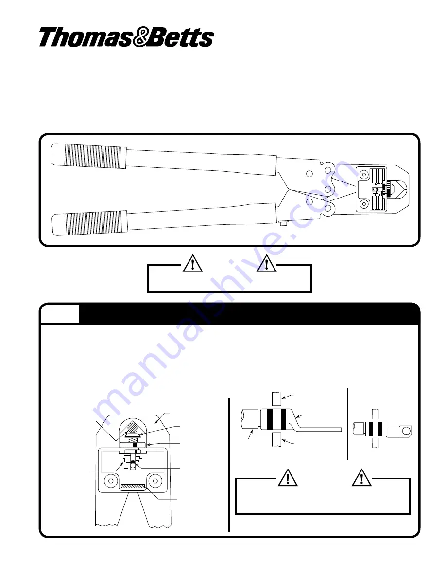 Thomas&Betts BCT840 Installation And Gauging Procedure Download Page 1