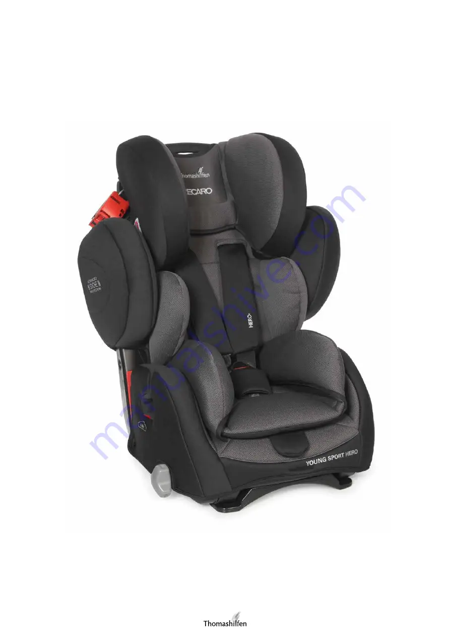 Thomashilfen RECARO Sport HERO Reha Car Seat Скачать руководство пользователя страница 2