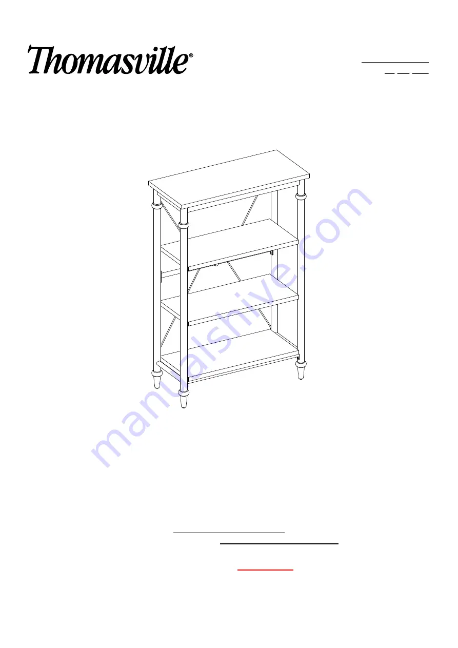 Thomasville Breslyn SPLS-BRBK-TV Manual Download Page 1