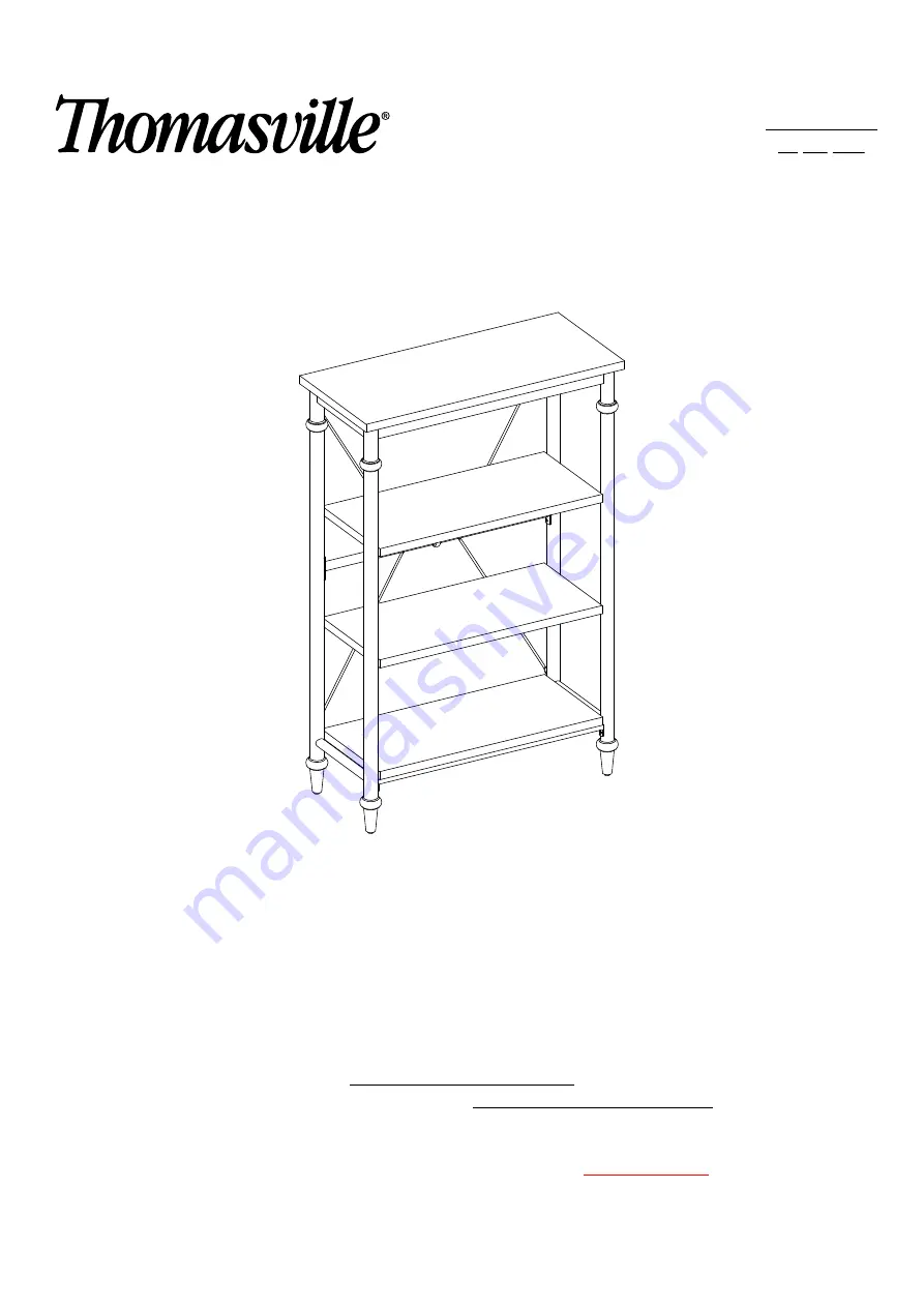 Thomasville Breslyn SPLS-BRBK-TV Manual Download Page 21