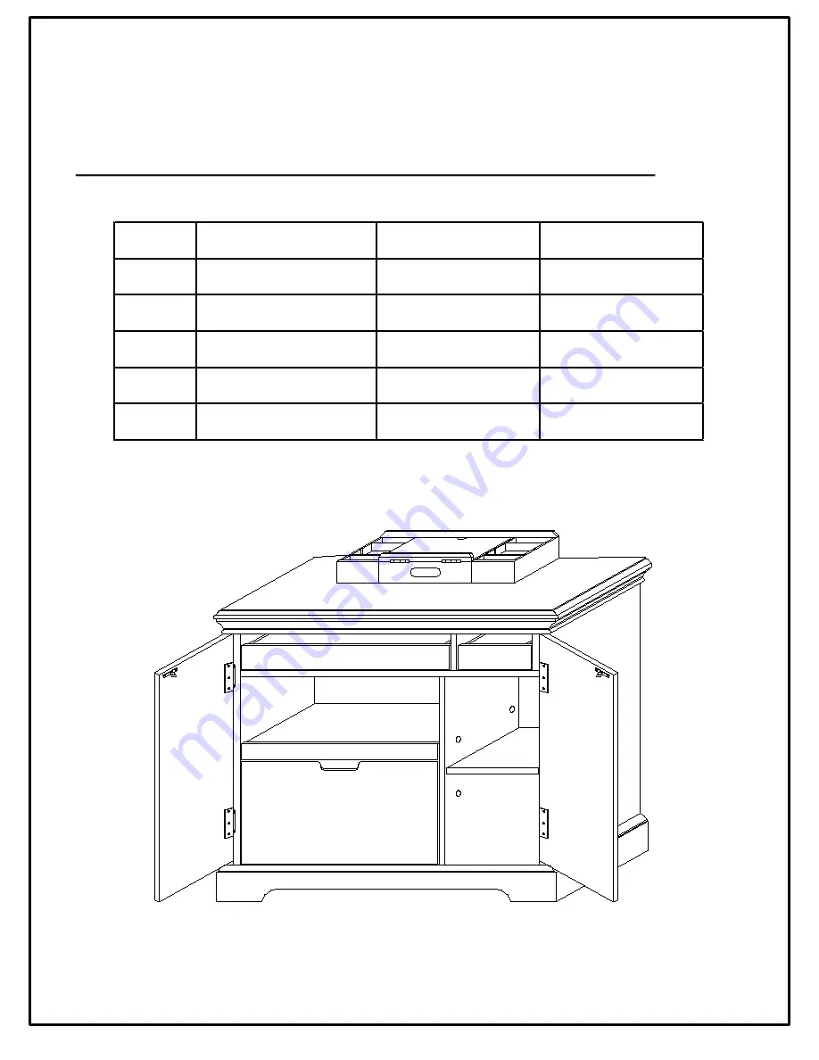 Thomasville Geneva 6278-544 Assembly Instructions Manual Download Page 3