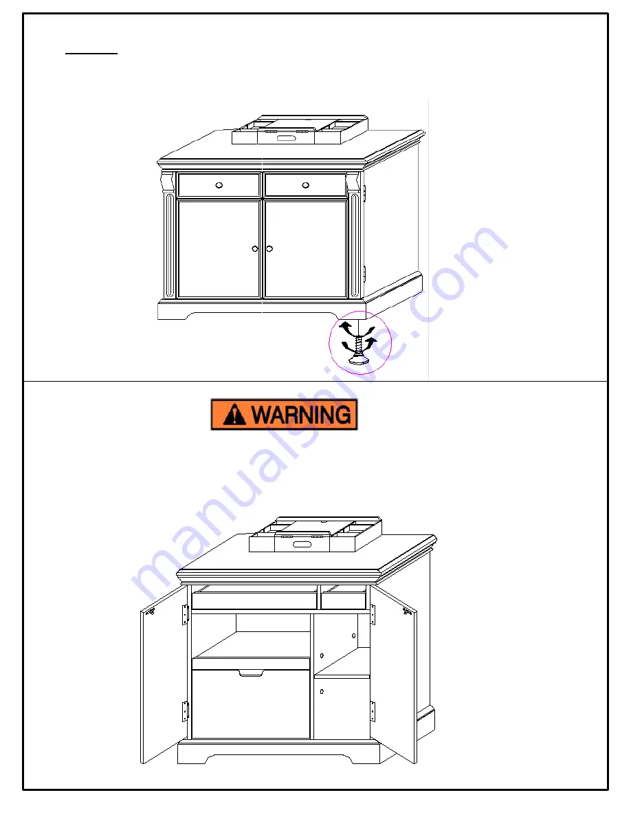 Thomasville Geneva 6278-544 Assembly Instructions Manual Download Page 6