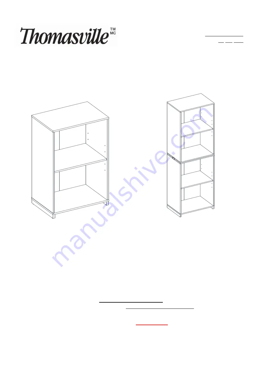 Thomasville Latimer SPLS-LABK-TV Manual Download Page 1