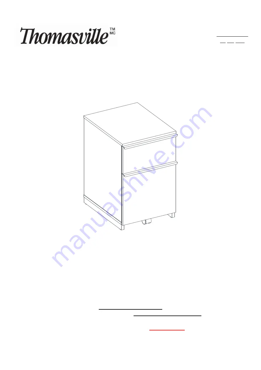 Thomasville Latimer SPLS-LADF-TV Manual Download Page 17