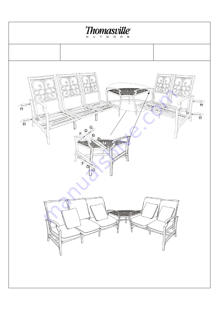 Thomasville Messina 523125 Assembly Instructions Manual Download Page 7