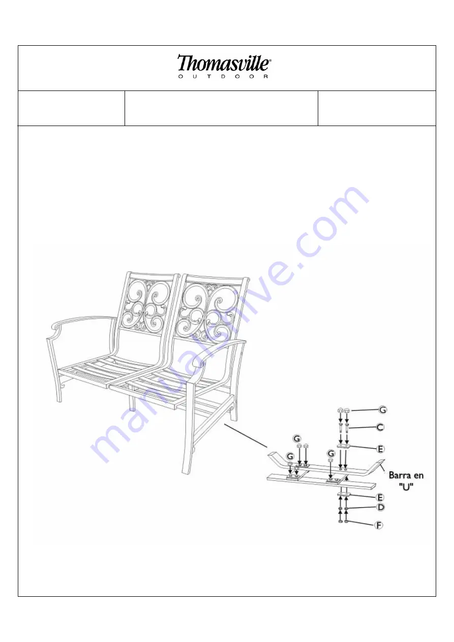 Thomasville Messina 523125 Assembly Instructions Manual Download Page 9