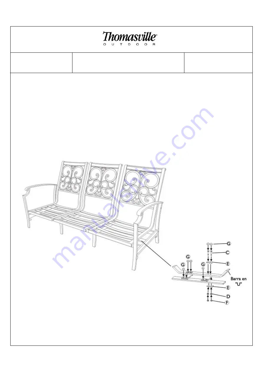 Thomasville Messina 523125 Assembly Instructions Manual Download Page 11