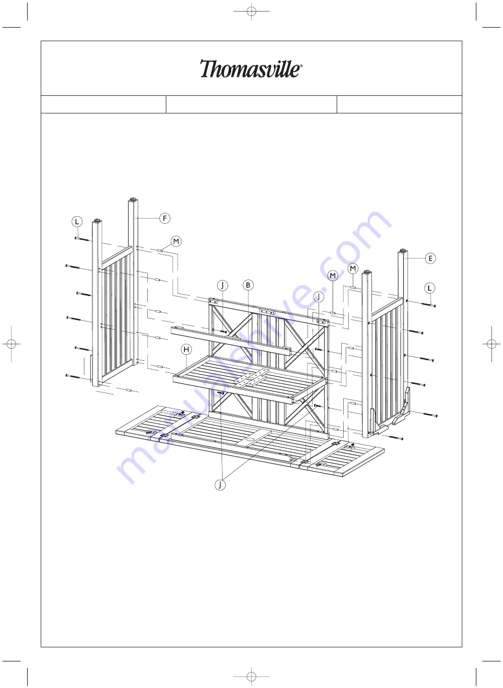 Thomasville Nature's Retreat 12251-005 Assembly Instructions Manual Download Page 5