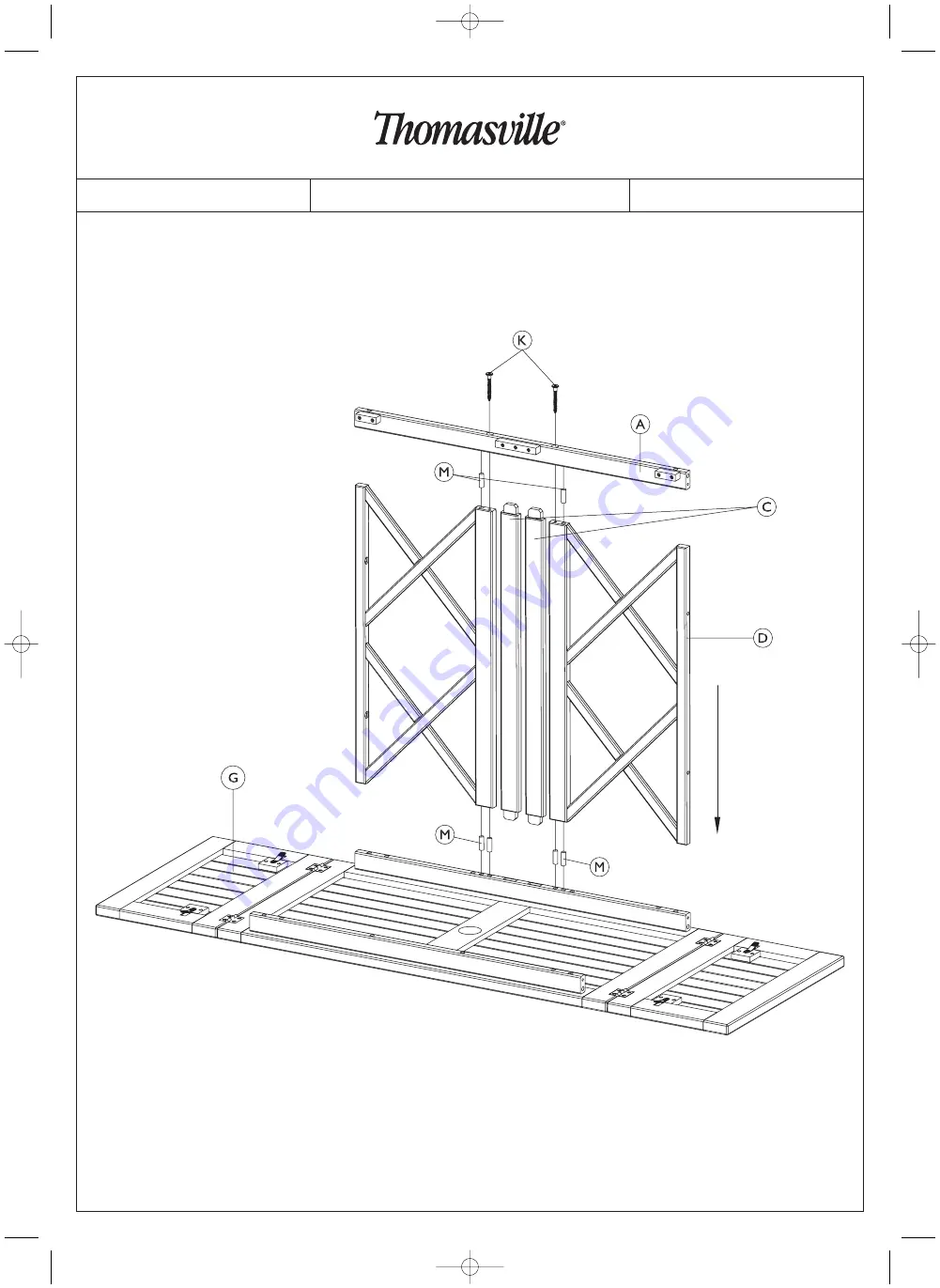 Thomasville Nature's Retreat 12251-005 Assembly Instructions Manual Download Page 10