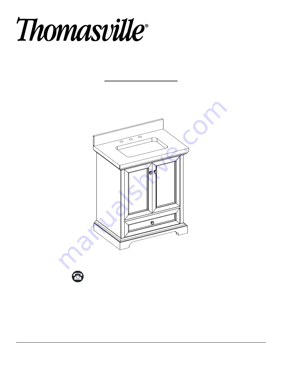 Thomasville THMSVL30AVB Use And Care Manual Download Page 1