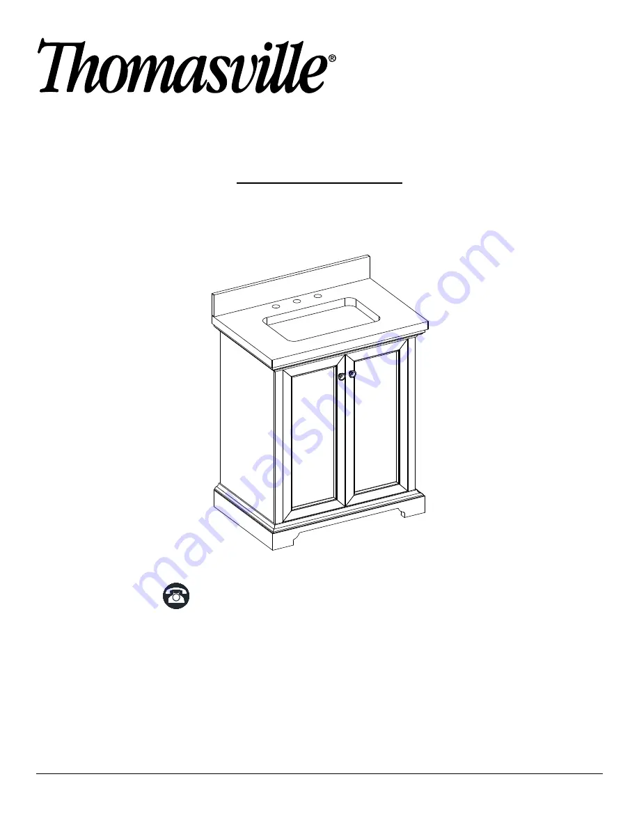 Thomasville THMSVL30BVB Use And Care Manual Download Page 1