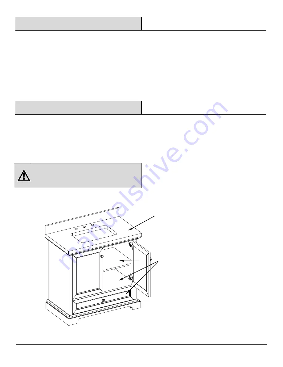 Thomasville THMSVL36AVB Use And Care Manual Download Page 12