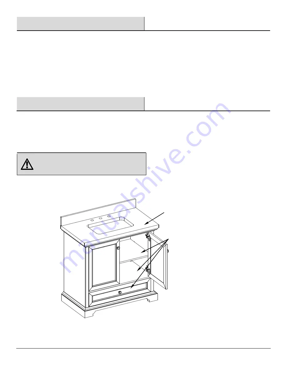 Thomasville THMSVL36AVB Use And Care Manual Download Page 22