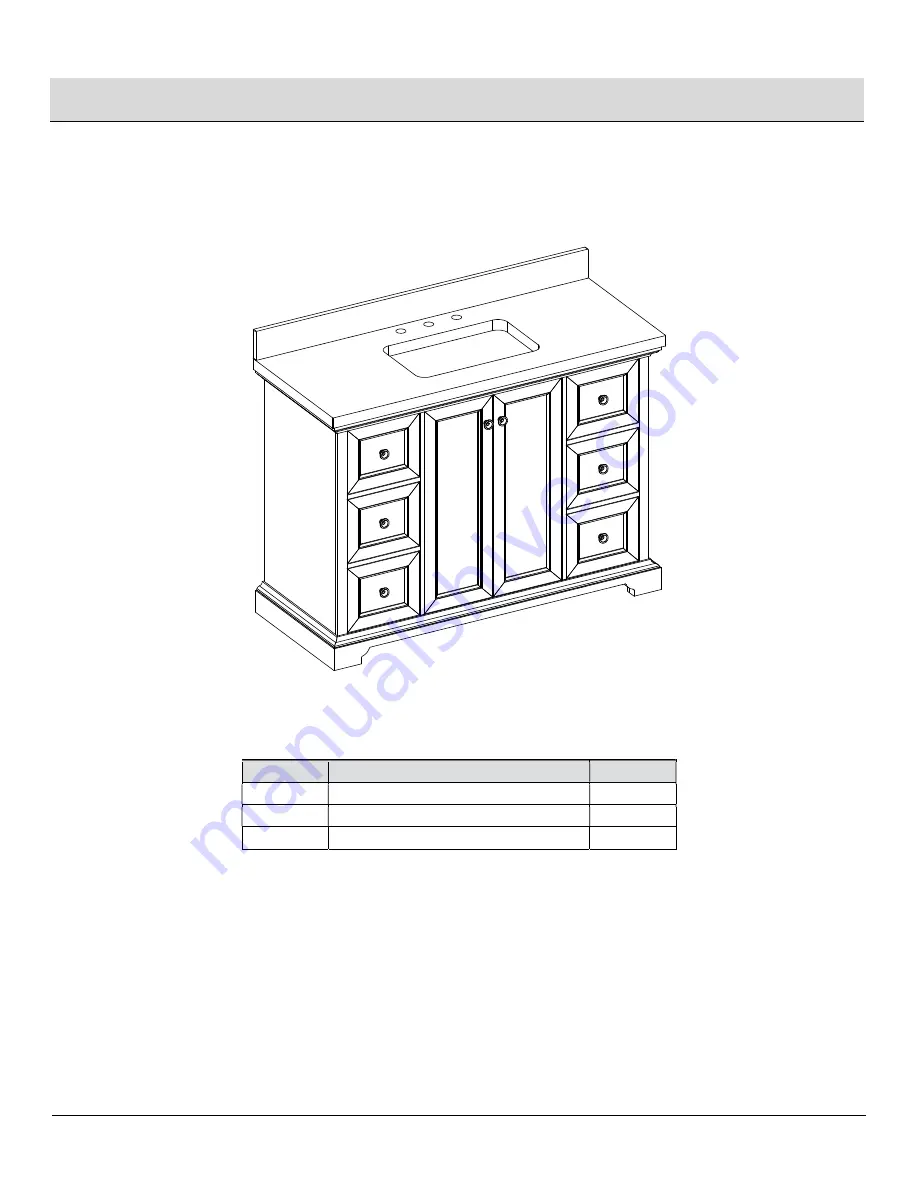 Thomasville THMSVL48BVB Use And Care Manual Download Page 5