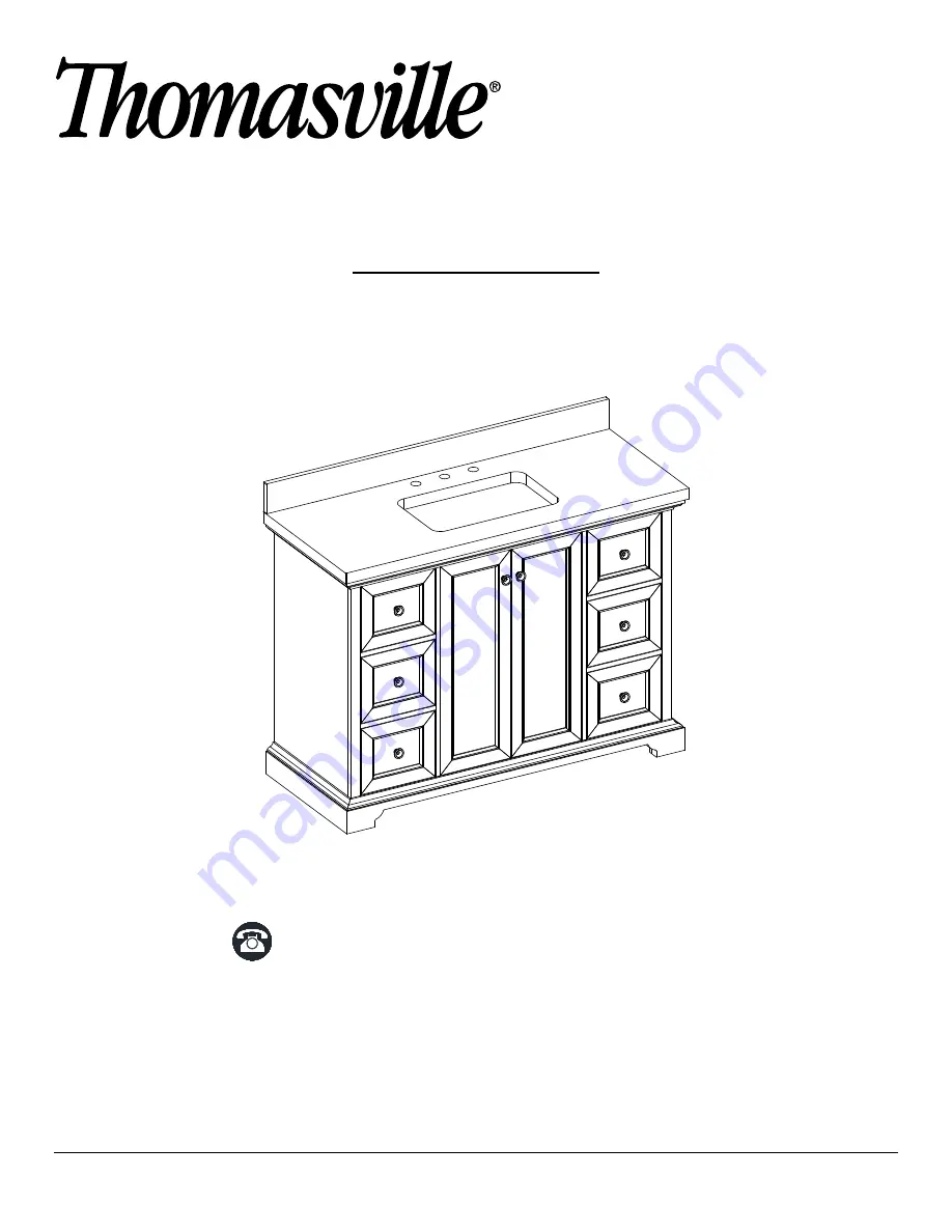 Thomasville THMSVL48BVB Use And Care Manual Download Page 12