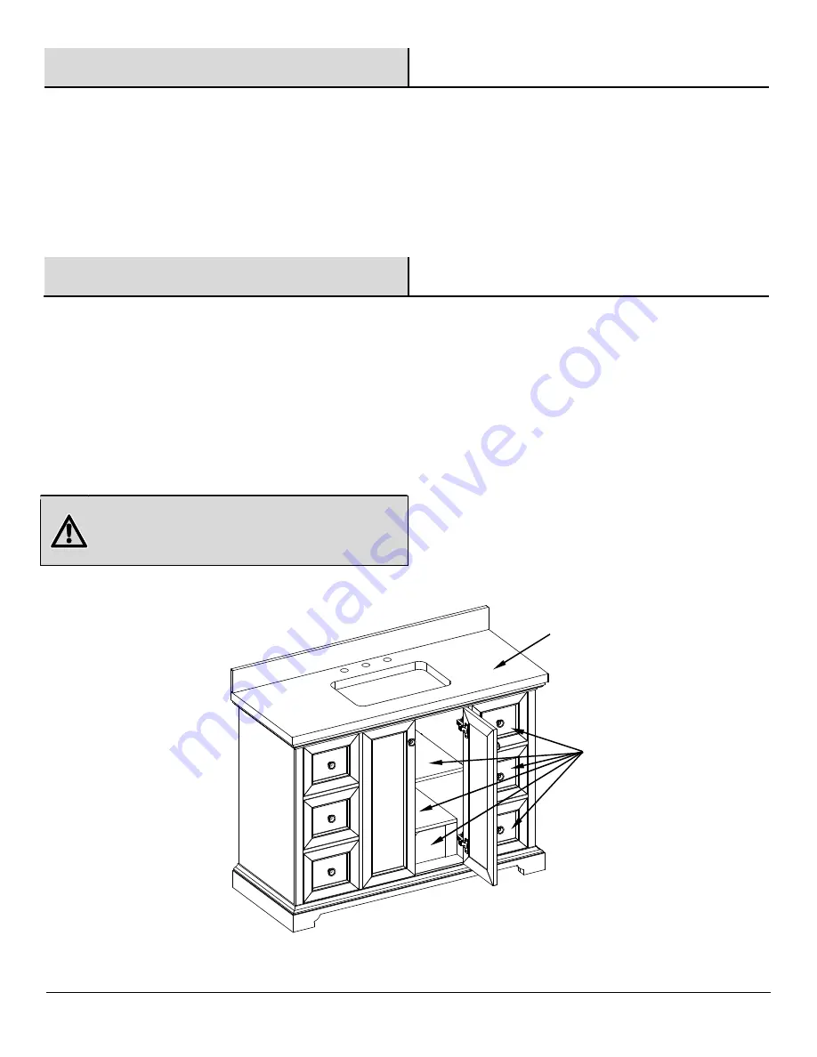 Thomasville THMSVL48BVB Use And Care Manual Download Page 13