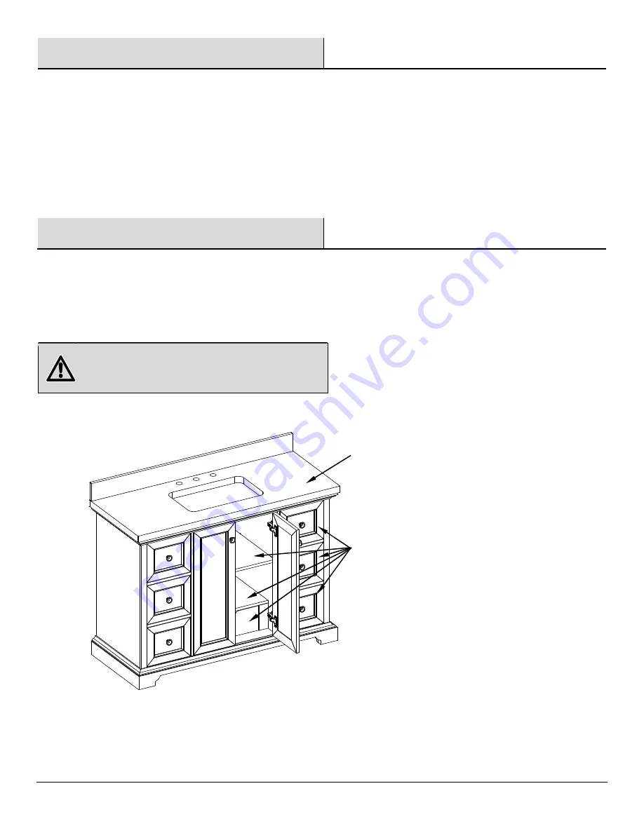 Thomasville THMSVL48BVB Use And Care Manual Download Page 24