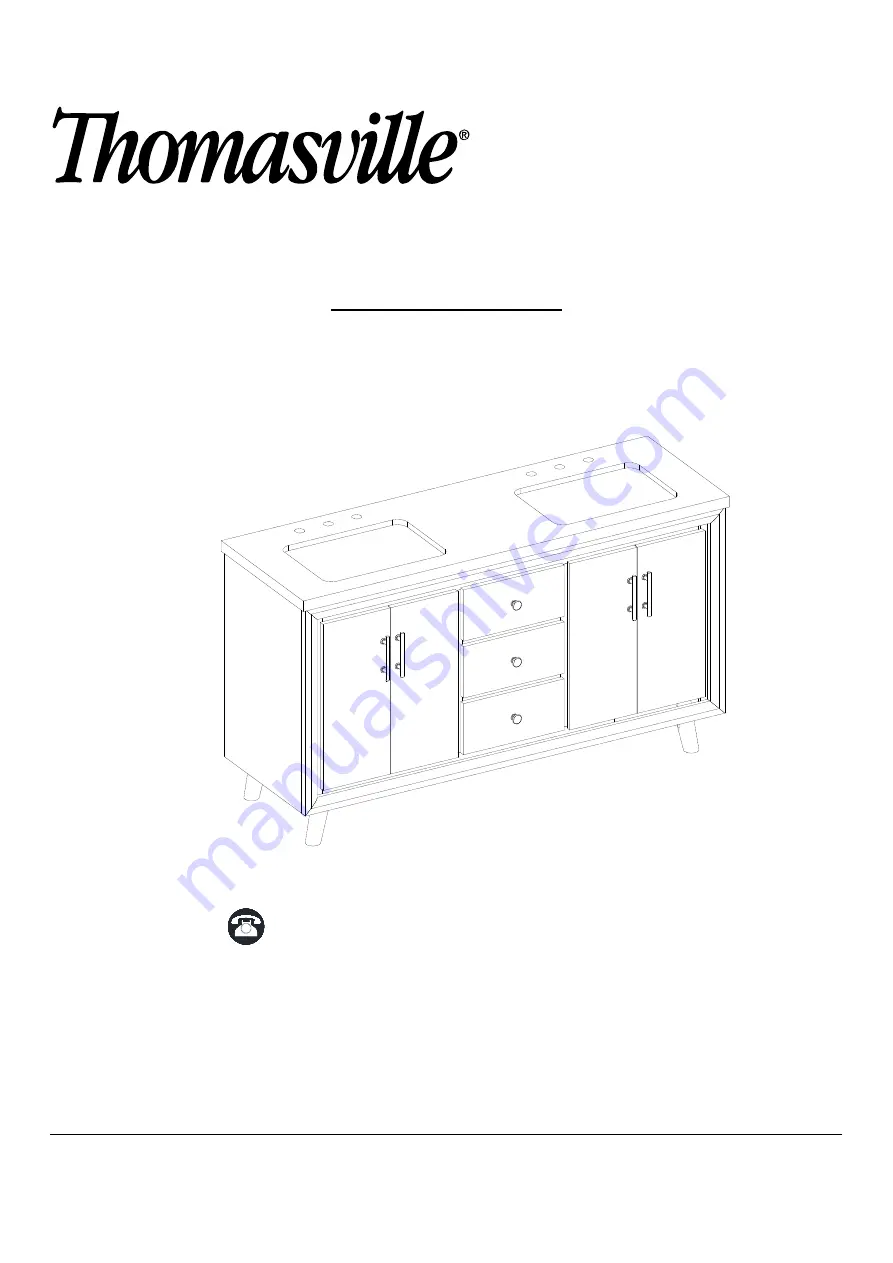 Thomasville THMSVL60DVDG Use And Care Manual Download Page 1