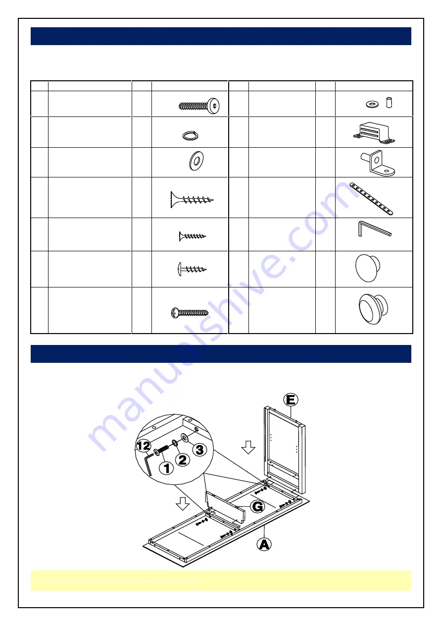 Thomasville TV-20 Assembly Instructions Manual Download Page 4