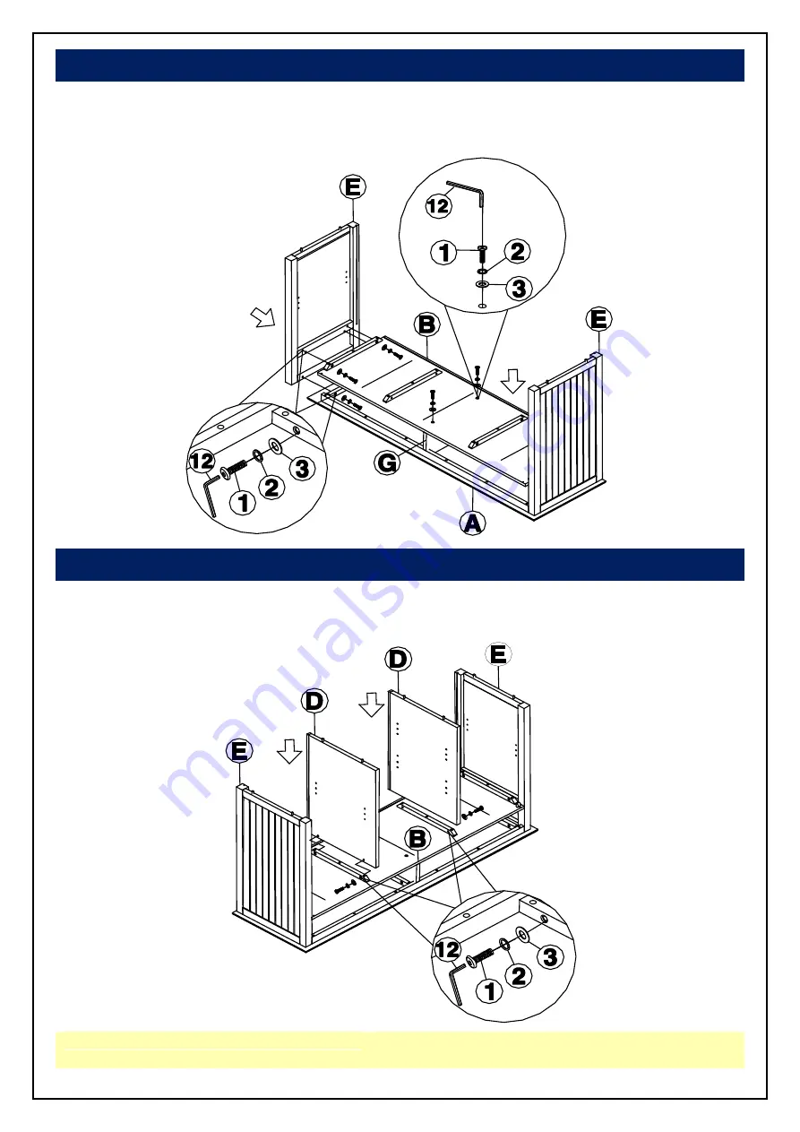 Thomasville TV-20 Assembly Instructions Manual Download Page 5