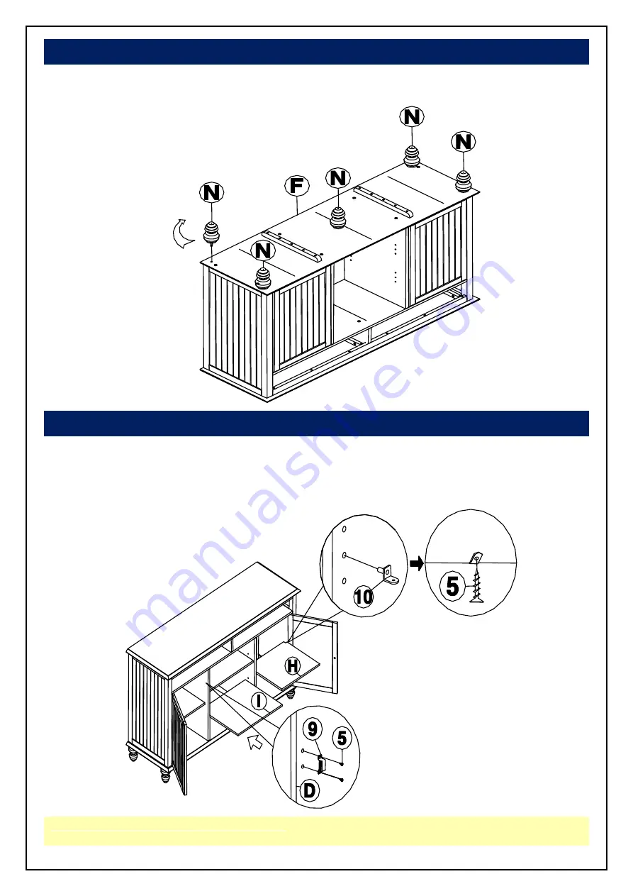 Thomasville TV-20 Assembly Instructions Manual Download Page 7