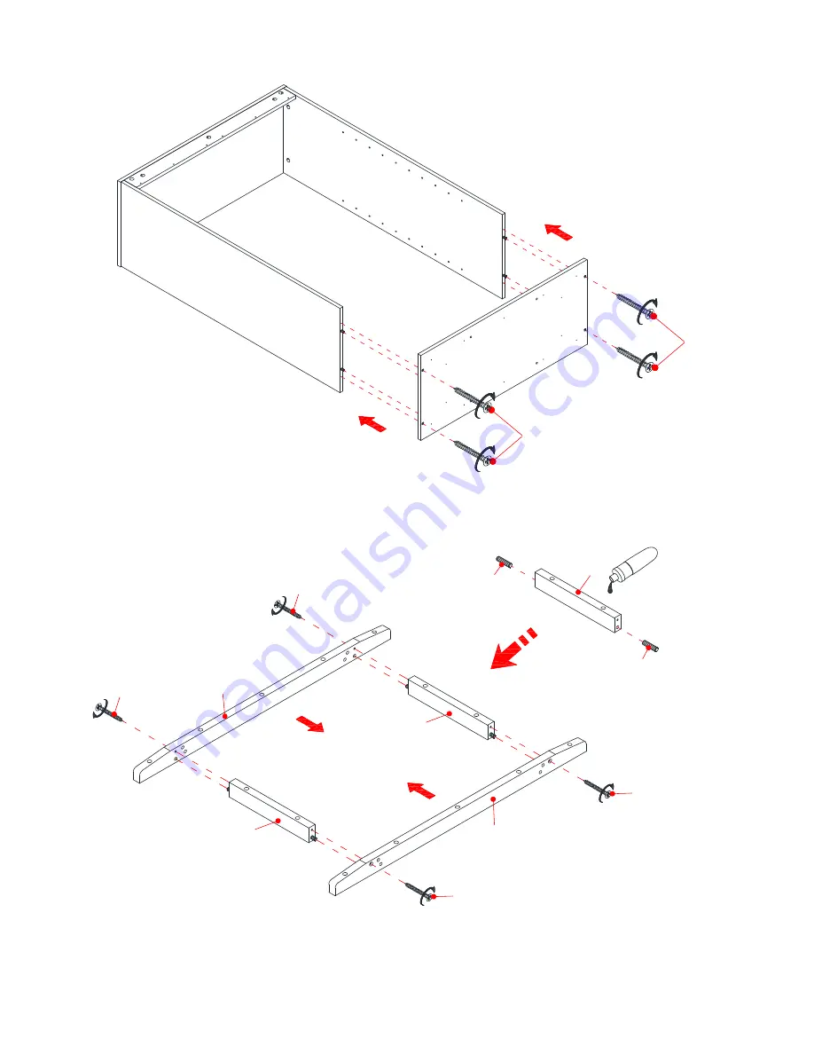 Thomasville Whitney Bookcase SPLS-WHBK-TV Manual Download Page 9