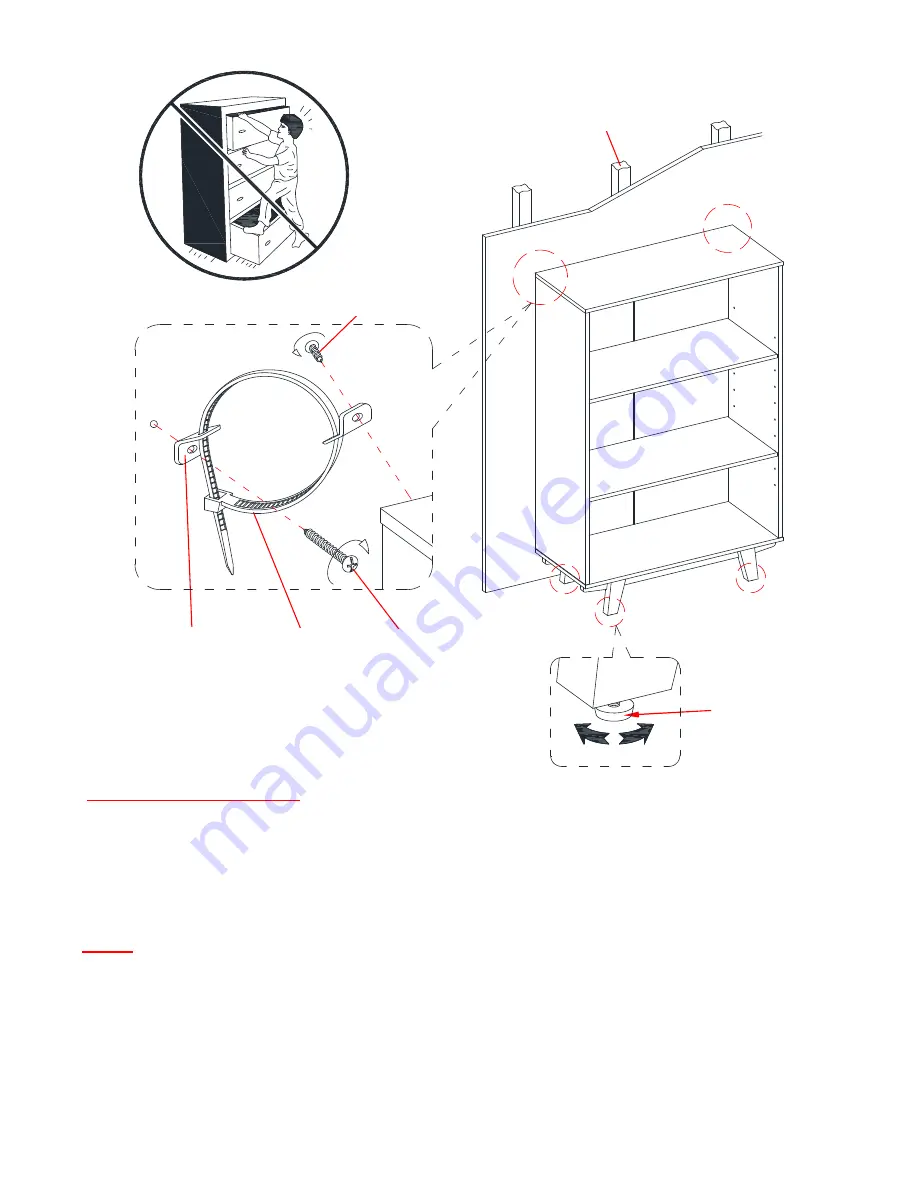 Thomasville Whitney Bookcase SPLS-WHBK-TV Manual Download Page 13