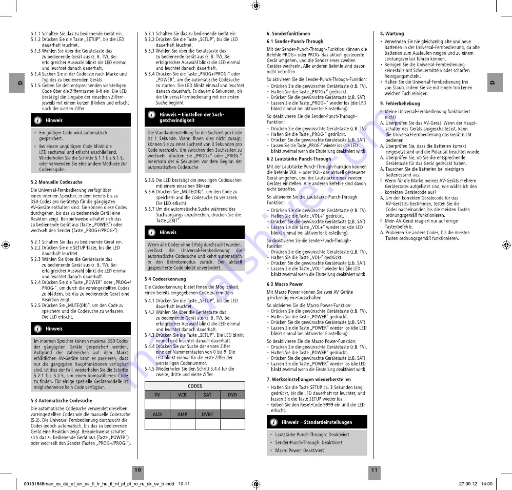 THOMSON 00131848 Operating Instructions Manual Download Page 6