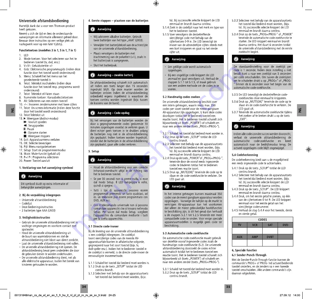 THOMSON 00131848 Operating Instructions Manual Download Page 13