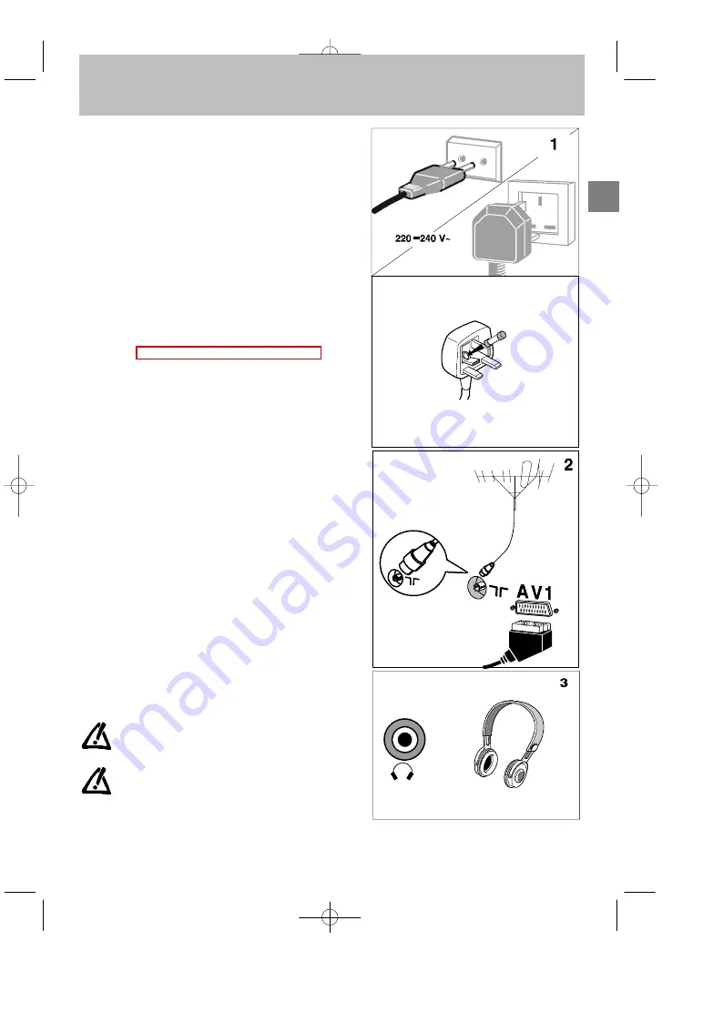 THOMSON 2 5 D G 1 6 E T User Manual Download Page 5