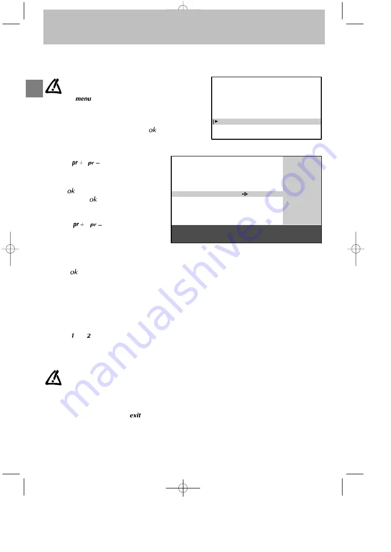 THOMSON 2 5 D G 1 6 E T User Manual Download Page 10