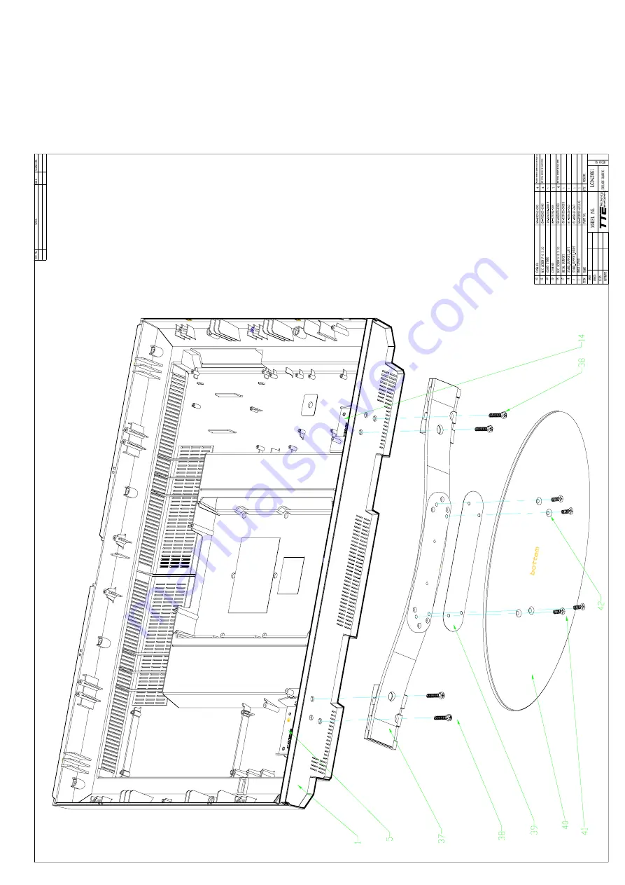 THOMSON 42M61NF21 Service Manual Download Page 88