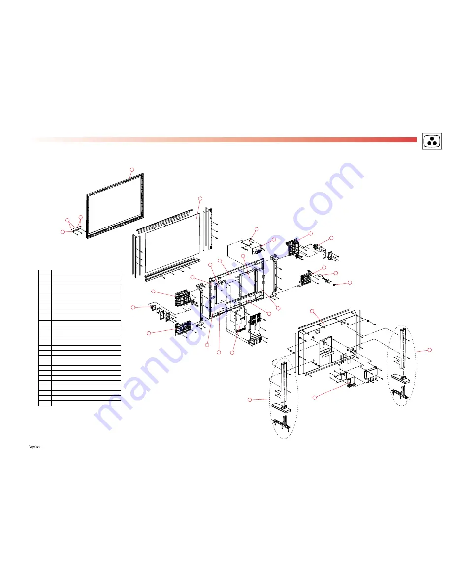 THOMSON 42WM03ST Service Manual Download Page 54