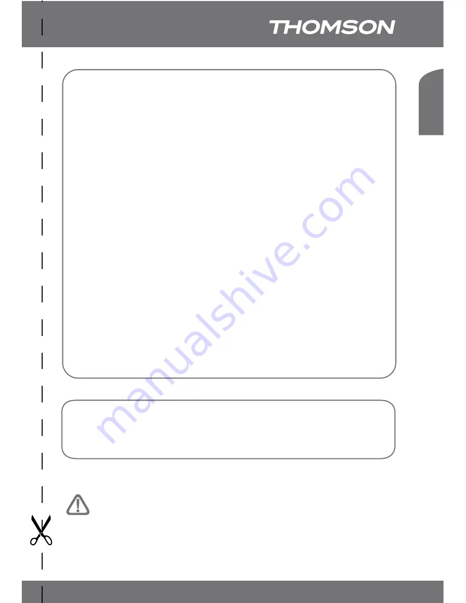 THOMSON 475571 Instruction Manual Download Page 25