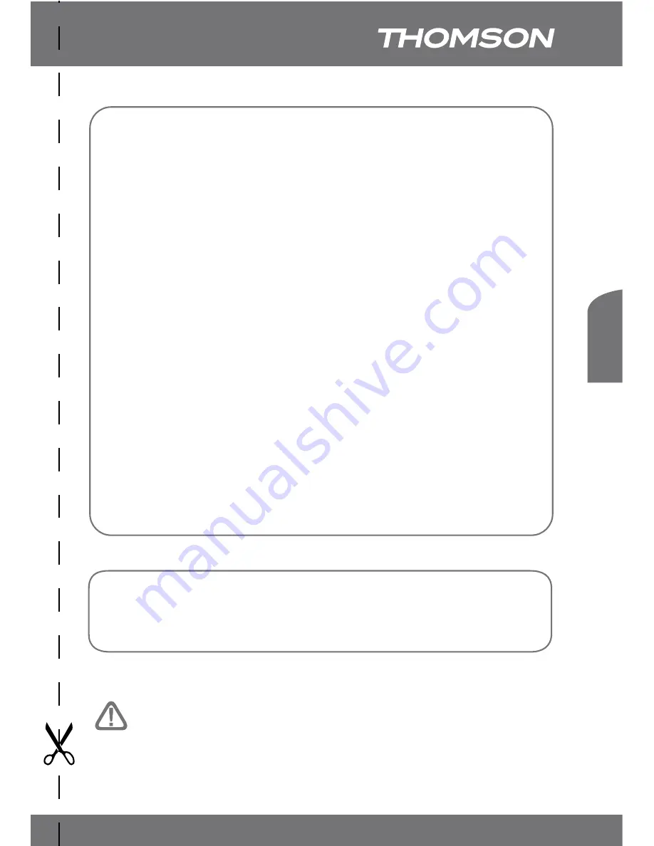 THOMSON 475571 Instruction Manual Download Page 69