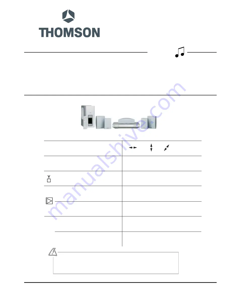 THOMSON DPL950VD Скачать руководство пользователя страница 1