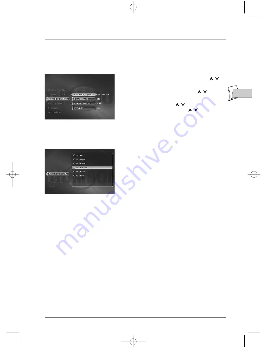 THOMSON DTH8060 User Manual Download Page 59